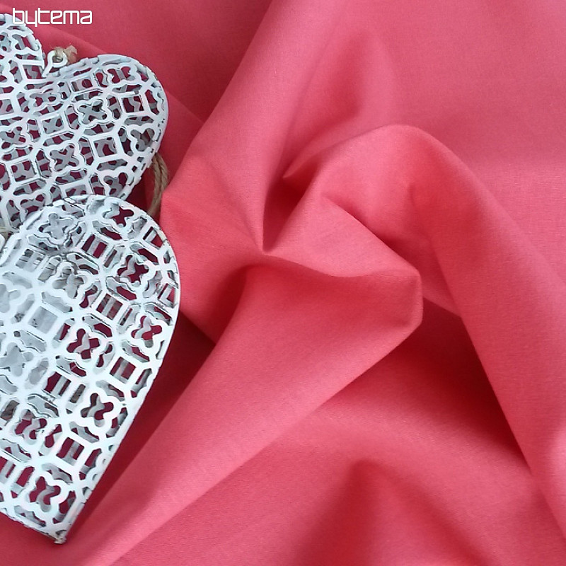 Tessuto di cotone UNI GRENADINE corallo