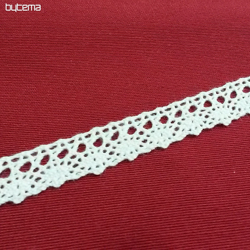 Laccio in cotone 405/101 18mm bianco opaco