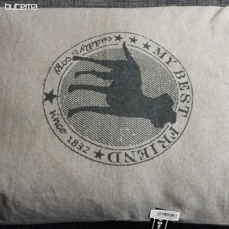 Cuscino DF per cani BEST FRIEND st. grigio 60x90 cm