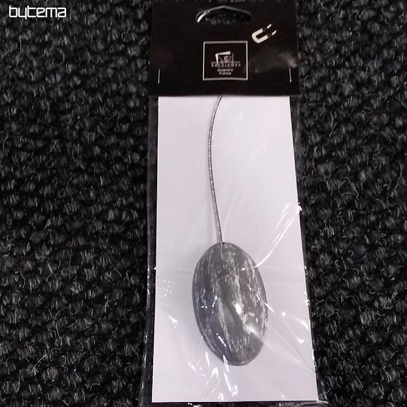 Cravatta di sospensione con magnete grigio-bianco OVALIE