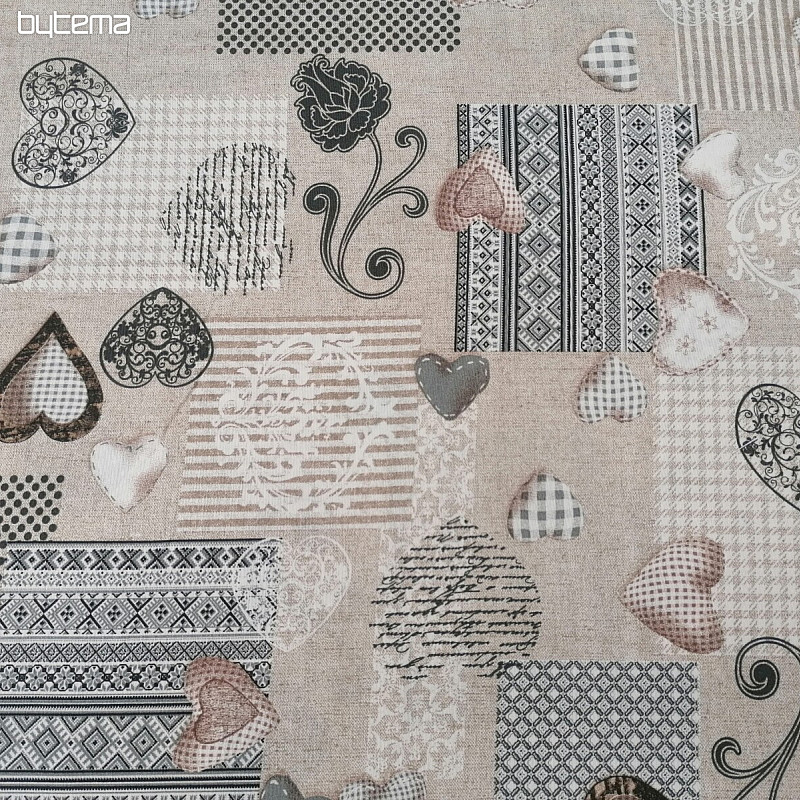 Tessuto decorativo MAX LOVE grigio