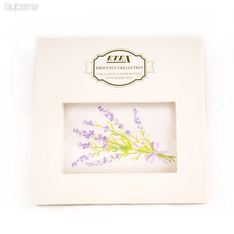 Fazzoletti in tessuto da donna - fazzoletto stampato a mano Lavanda 1 pz