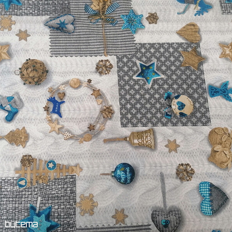 Tessuto decorativo NEVADA blu