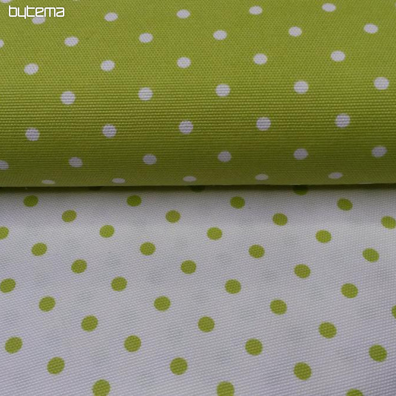 Tessuto decorativo con combinazione di punti verdi