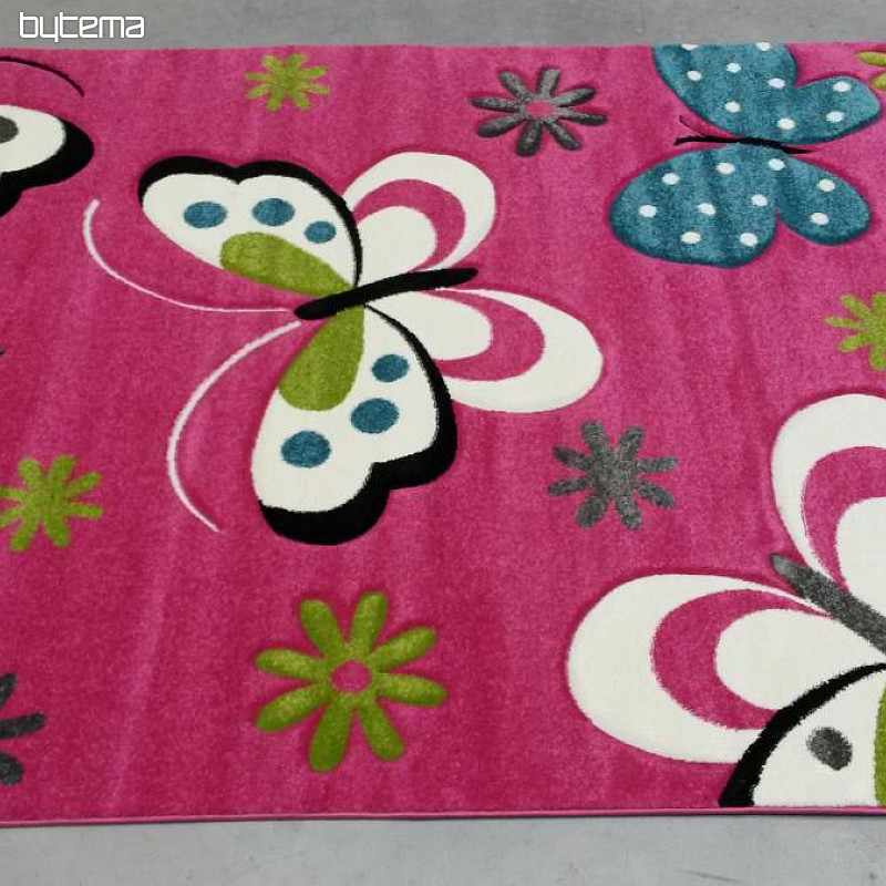 Tappeto per bambini PINK BUTTERFLIES