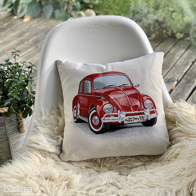 Fodera per cuscino arazzo VW BEETLE ROSSO