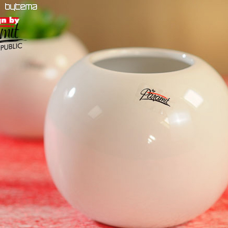 Vaso Tondo bianco 10 cm