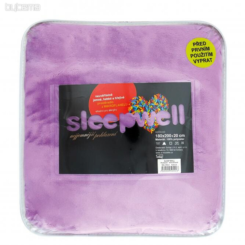 Lenzuolo in microflanella DORMIRE BENE LILA