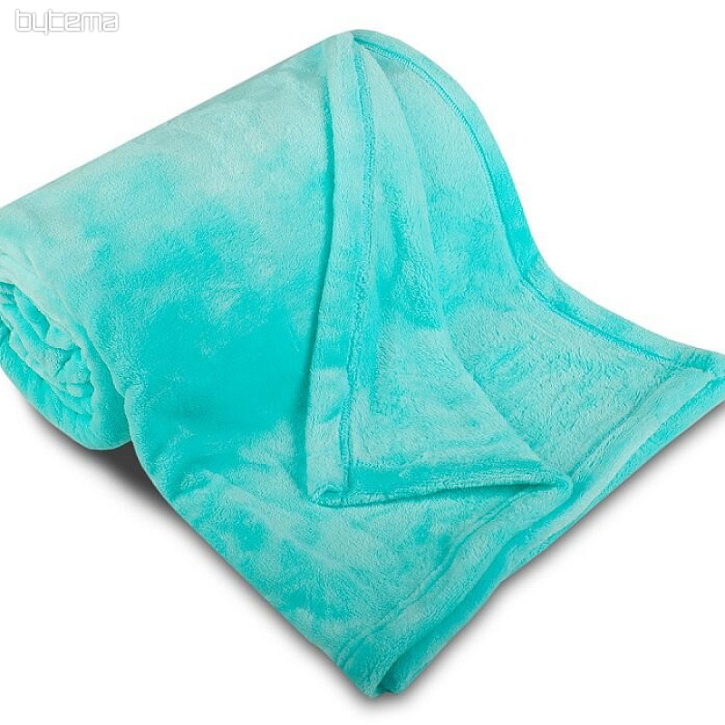 COPERTA IN MICROFLANELLA TURCHESE SCURO