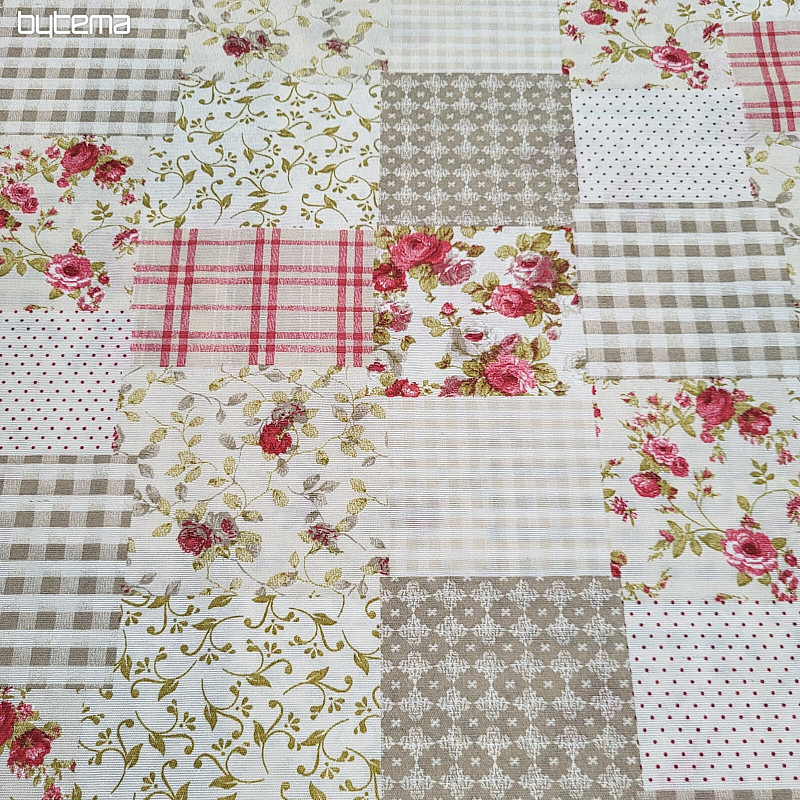 Tessuto decorativo patchwork ROSE MARTA