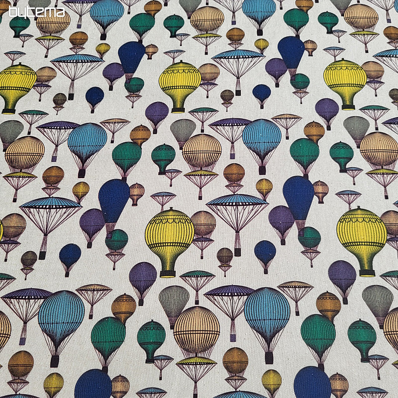 Tessuto decorativo BALLOON GLOBE 601 stampa digitale