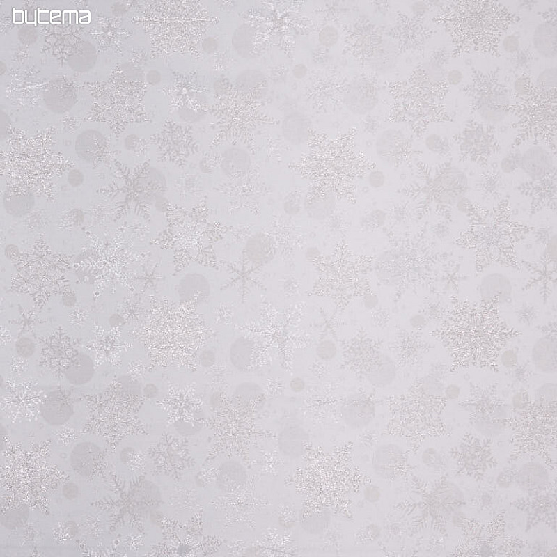 Tessuto decorativo jacquard FLAKES II. argento naturale