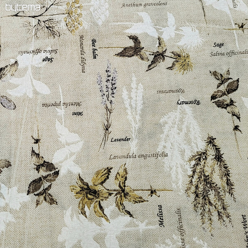 Tessuto decorativo BOTANICO marrone