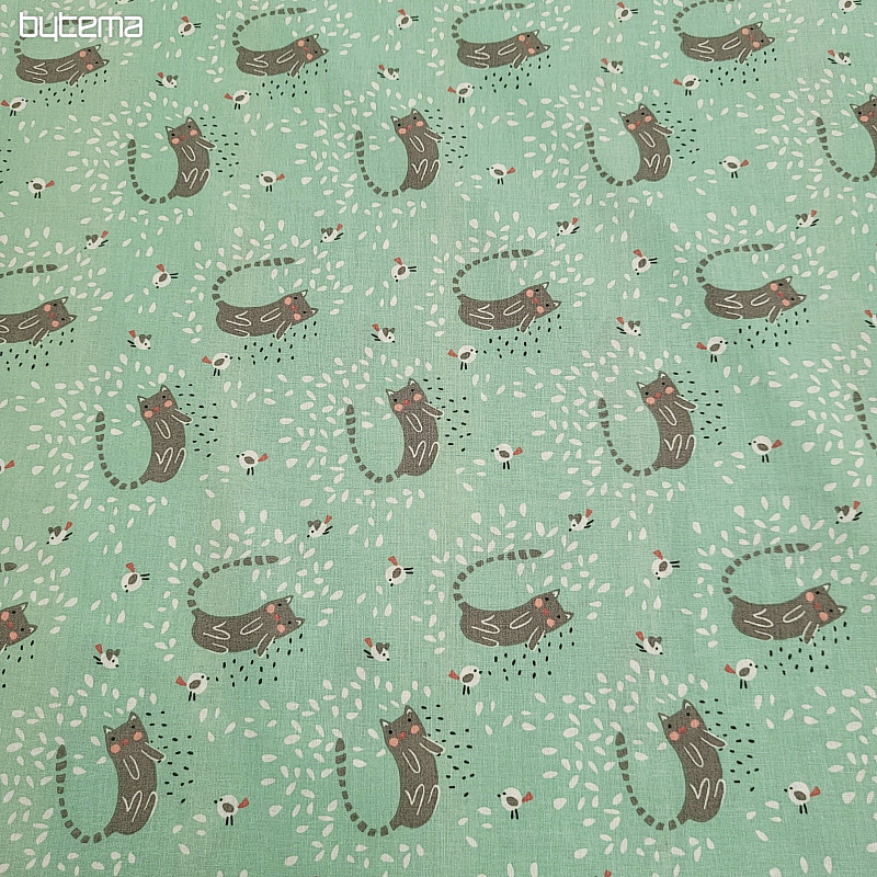 Tessuto di cotone ITCHY CAT