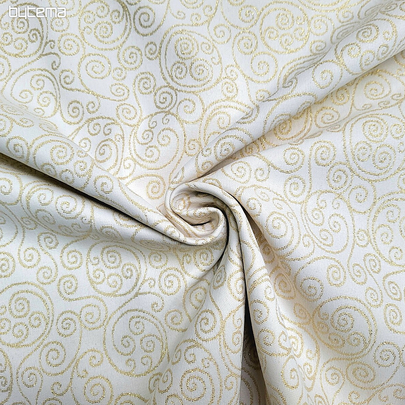 Tessuto decorativo jacquard FLASH ornamento oro
