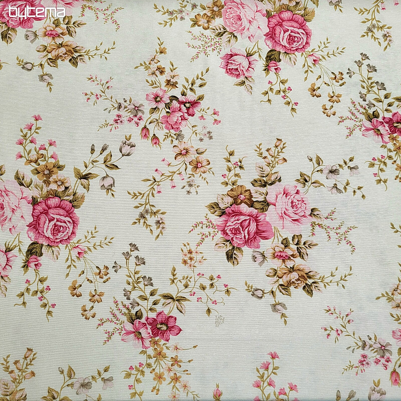 Tessuto decorativo ROSE RAKEL crema