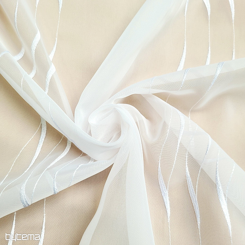 Tenda bianca di lusso ricamata GERSTER 195/0001