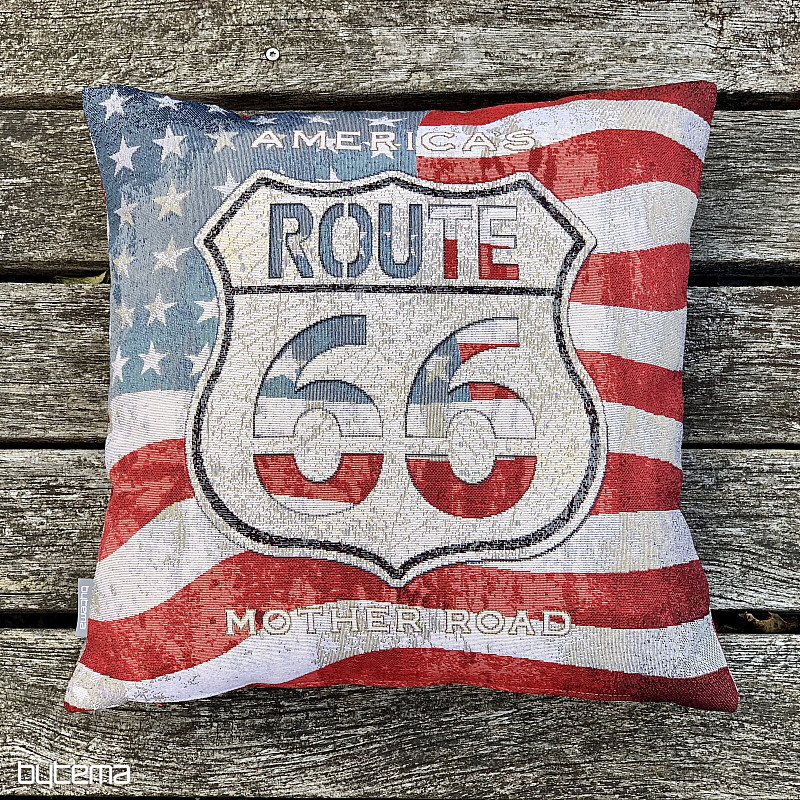 Fodera per cuscino in arazzo ROUTE 66