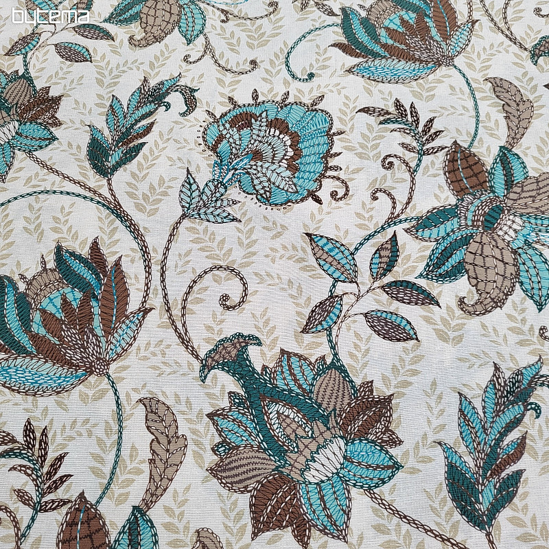 Tessuto decorativo DORKA turchese