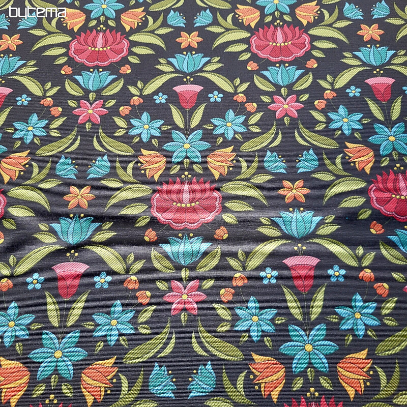 Tessuto decorativo MARIE nero