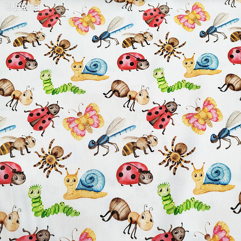 Stampa digitale ANIMALI in raso di cotone per bambini