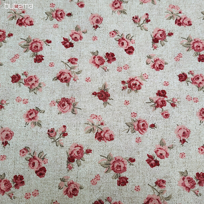 Tessuto decorativo ROSA rosso