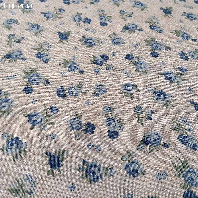 Tessuto decorativo ROSA blu