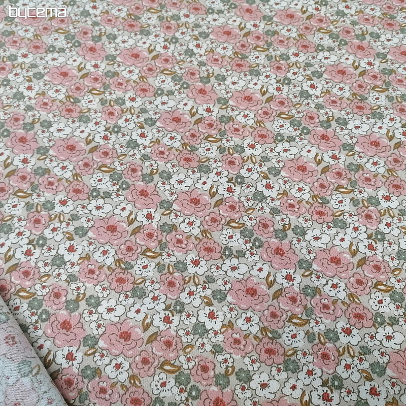 Tessuto di cotone KALMIA rosa