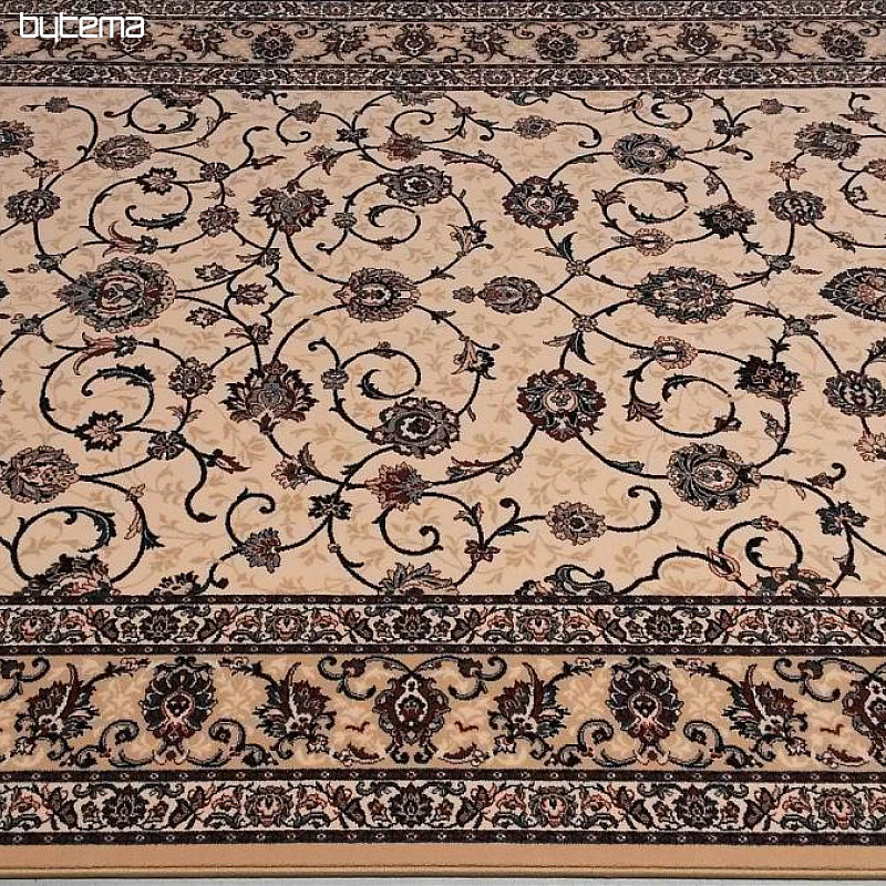 Tappeto classico in lana ORIENT crema con blu