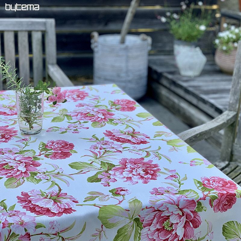 Tovaglia LAURA - grandi fiori rosa