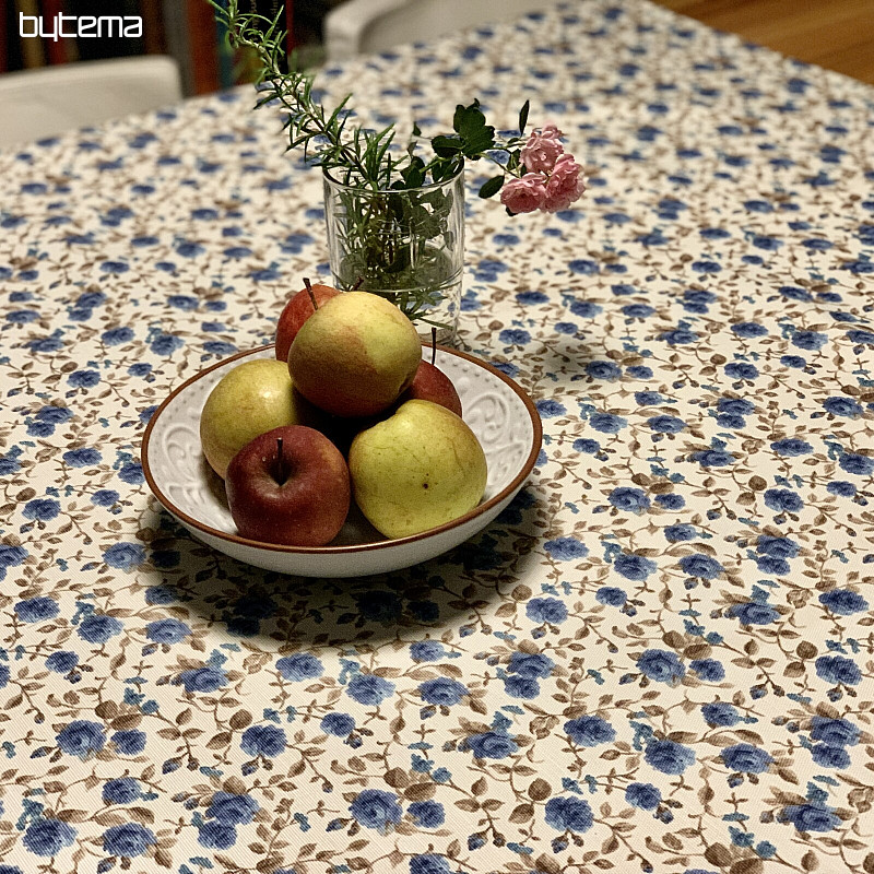Tovaglia LAURA - fiorellini blu