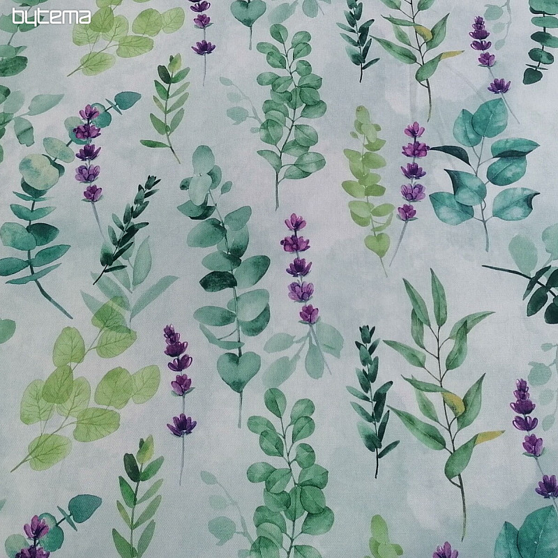 Tessuto decorativo FOGLIE verde