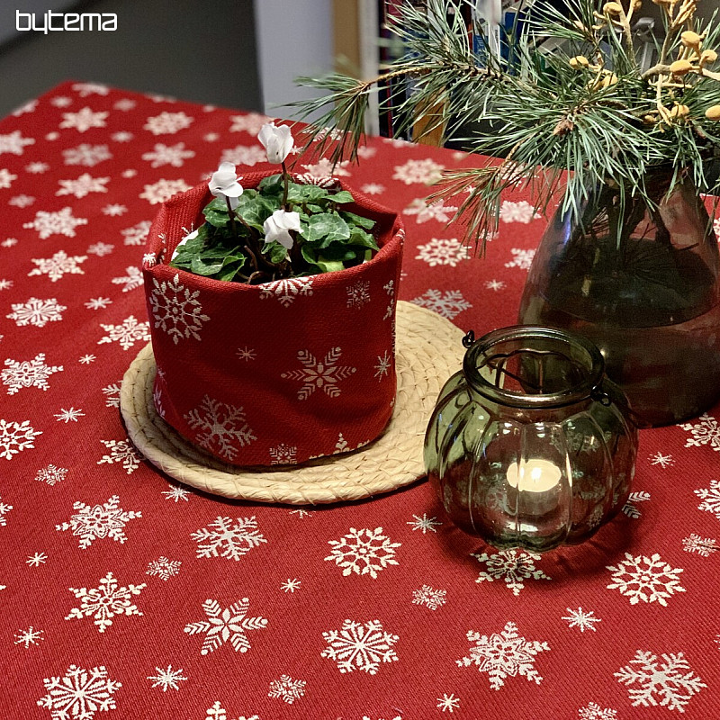 Tovaglia e sciarpa in arazzo BANDIERA ROSSA
