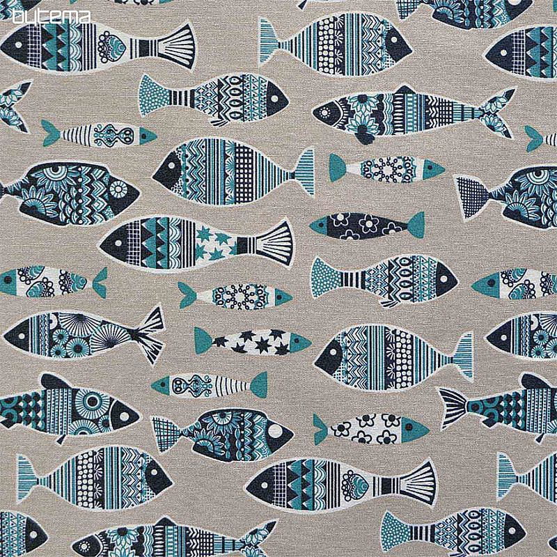 Tessuto decorativo natalizio FISH