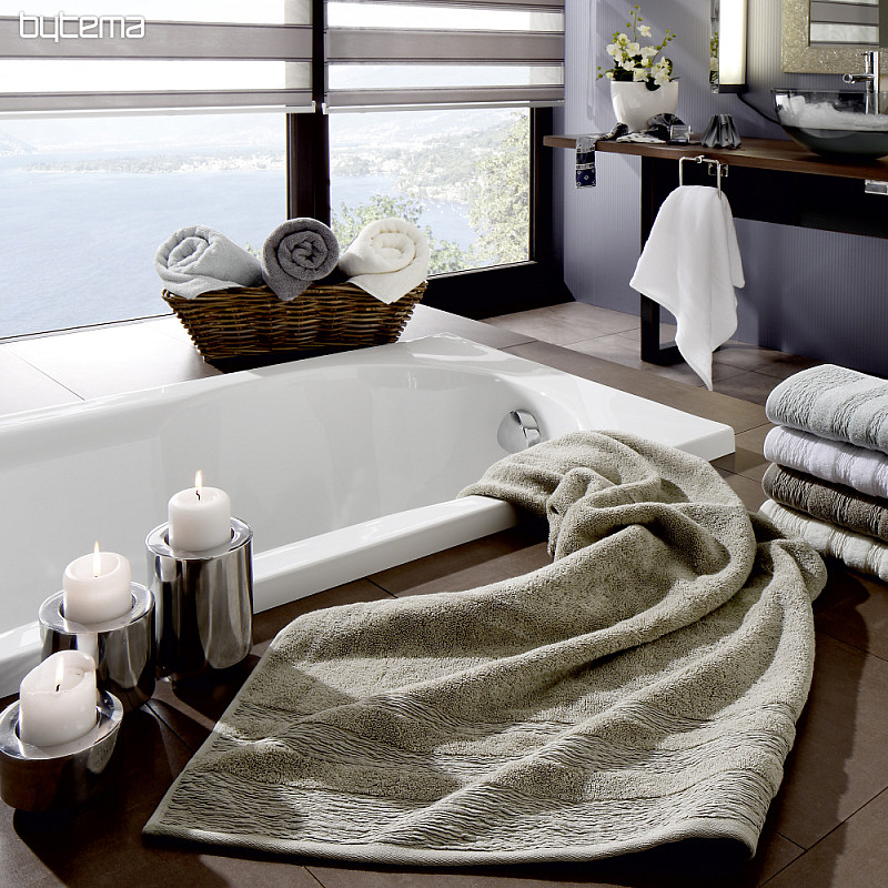 Asciugamano e telo da bagno di lusso EGERIA beige