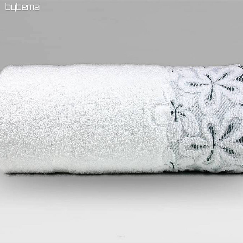 Asciugamano di lusso e telo da bagno BELLA bianco