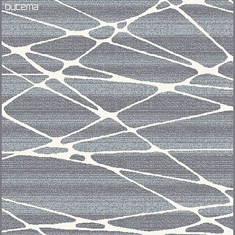 Tappeto BOHO geometrico blu / bianco