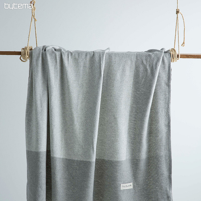 Plaid LUSSO CROISETTE st. grigio