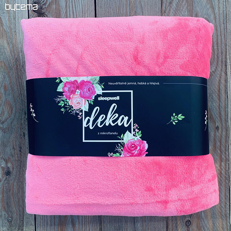 Coperta IN MICROFIBRA ROSA