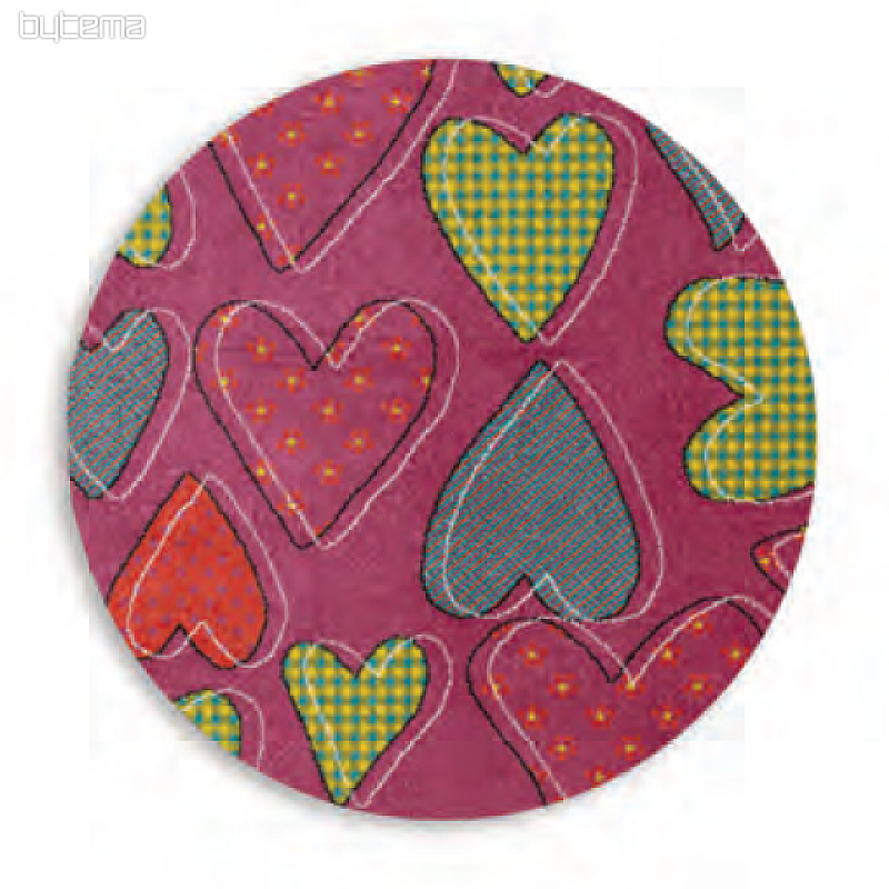 Tappeto rotondo per bambini PLAY cuore