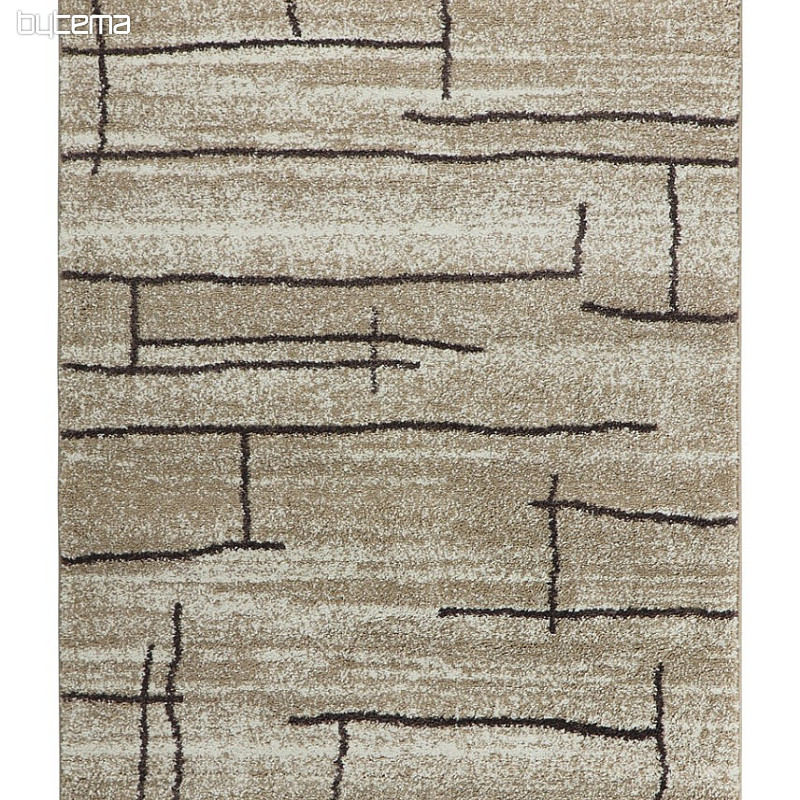 Pezzo tappeto DOUX dipinto su tela linee beige