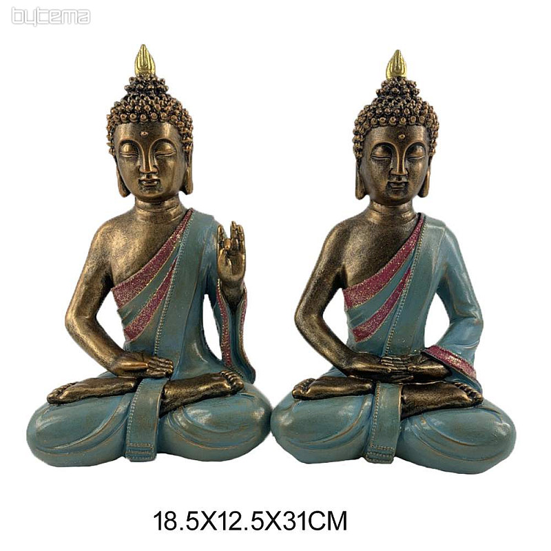 Soška BUDDHA-TURCHESE 18,5x12x31 cm
