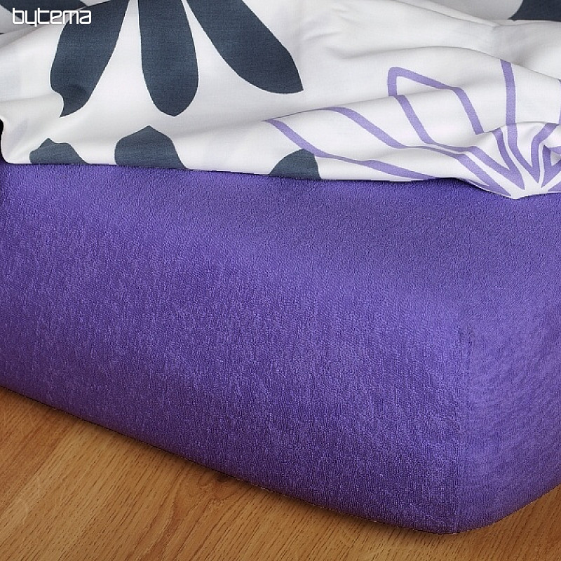 Lenzuolo in spugna colore VIOLA
