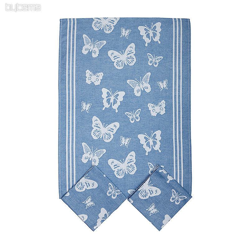 Asciugamani FARFALLE BLU 3 pz