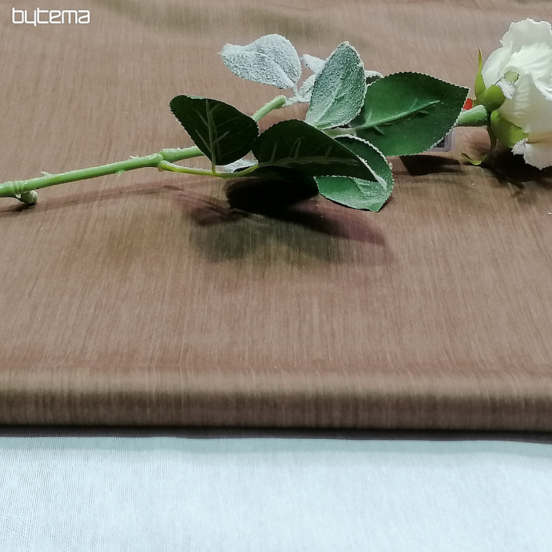 Tessuto decorativo BLACK OUT con riflessi marroni