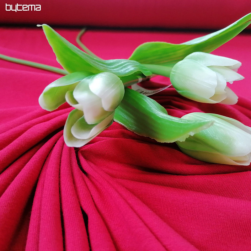TEINTURE maglia di cotone rosso