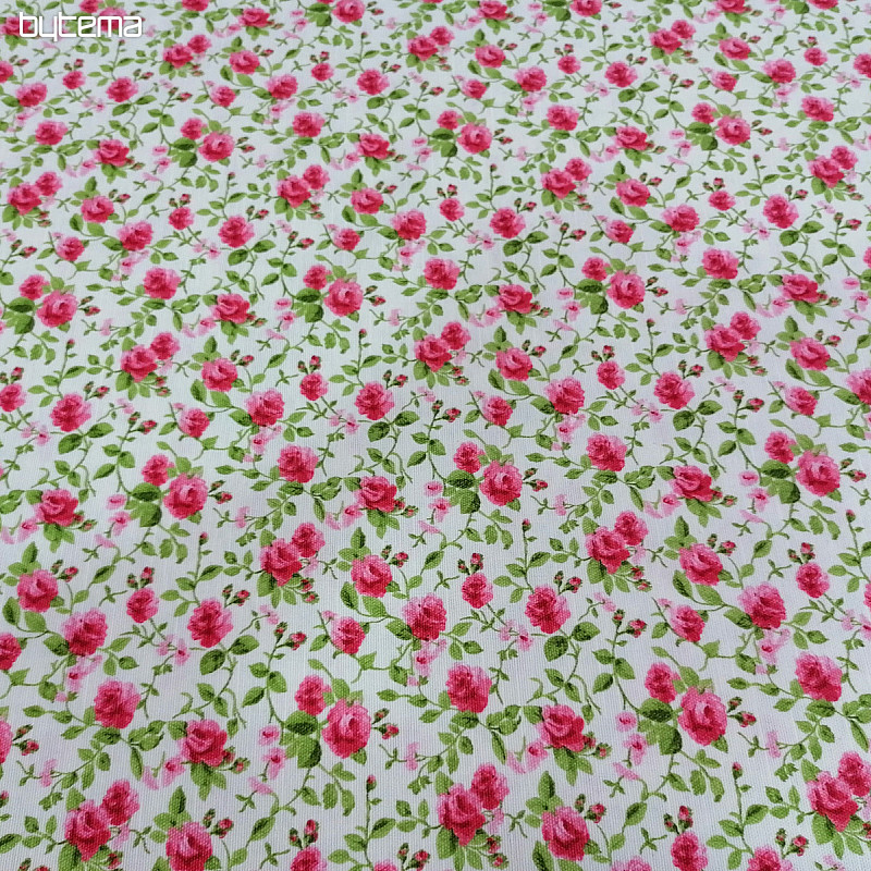 tessuto arredo LAURA - piccoli fiori rosa