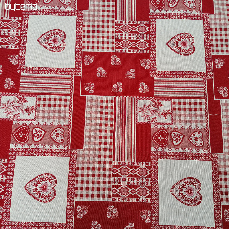 Tessuto decorativo HEART fiore II combinazione jacquard