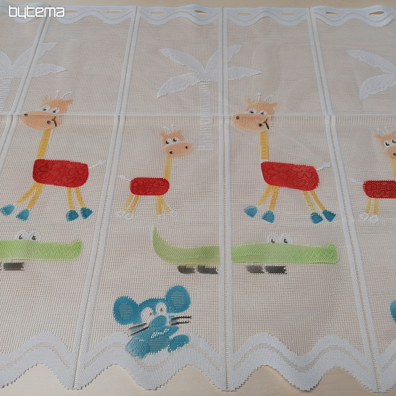 Tenda per bambini su una vetrata - ANIMALI jacquard