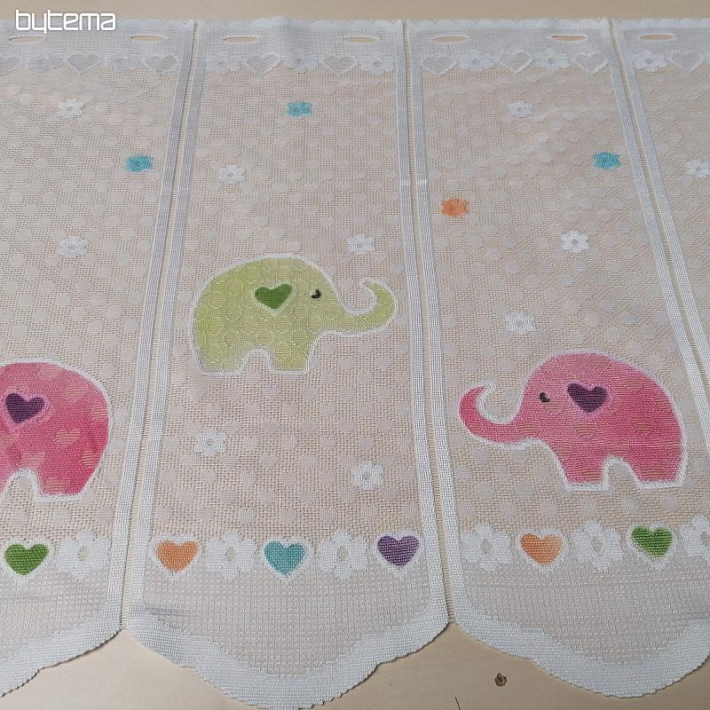Tenda per bambini per vetrata - jacquard SLONICI